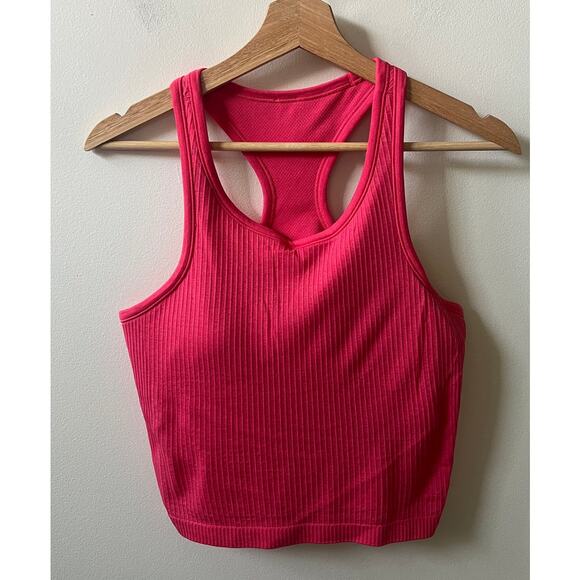 Lululemon ebb to street cropped racerback tank women's size 10 - Picture 1 of 4
